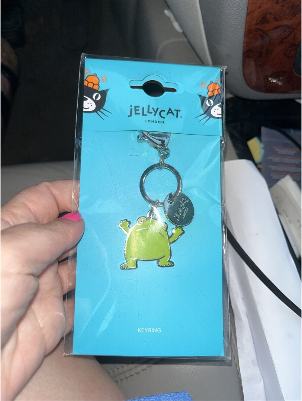 Jellycat Perk Ricky Rain Frog Keyring Brand New Unopened Authentic